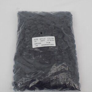 Black 4 hole 24L Button 5/8" 15.3mm 10 Gross 1440 buttons Flat Opaque NEW